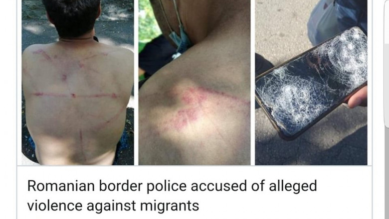 Polițiștii de frontieră din România violenţe refugiaţi