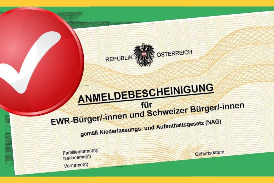 certificat de înregistrare Austria