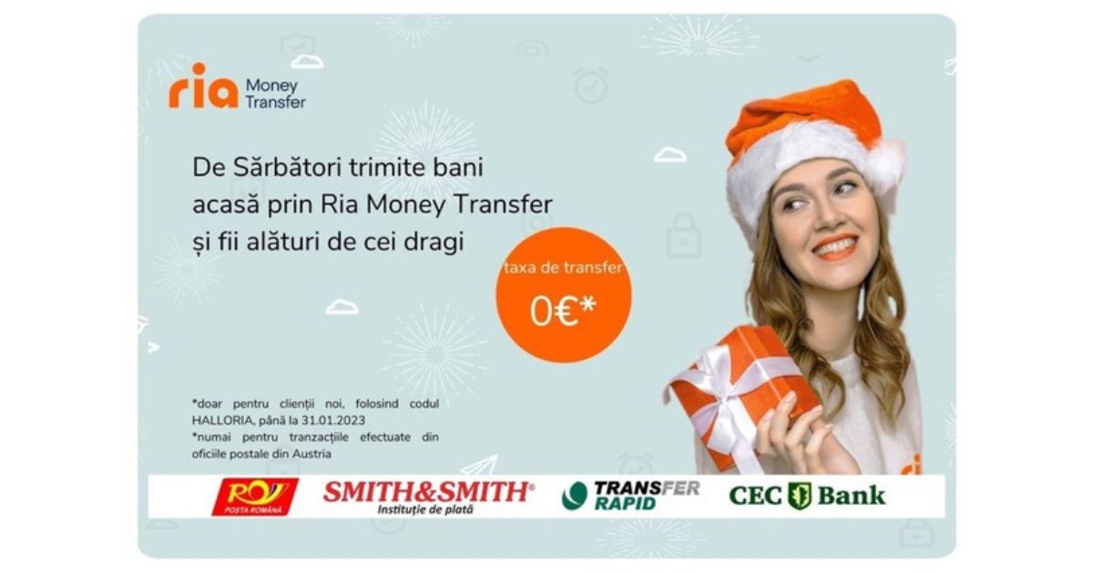 Ria Money Transfer: Și în această iarnă transferă bani cu Ria, acolo ...