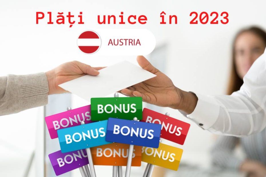 Austria plăți unice 2023