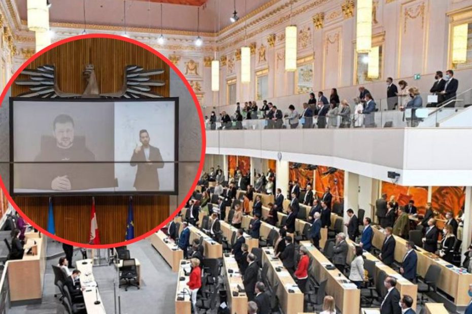 Discursul Zelenski Parlamentul austriac scandal