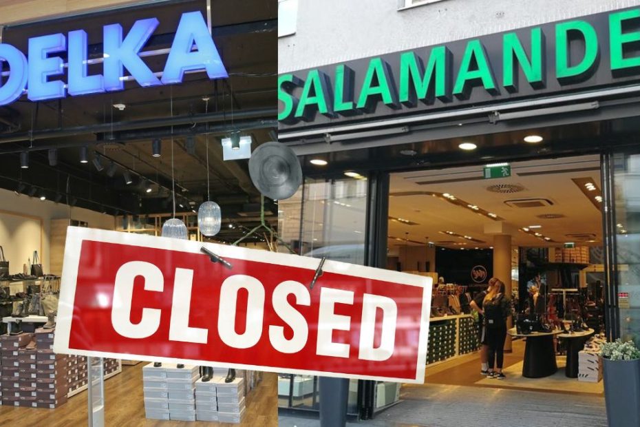 Magazinele de pantofi Delka și Salamander se închid