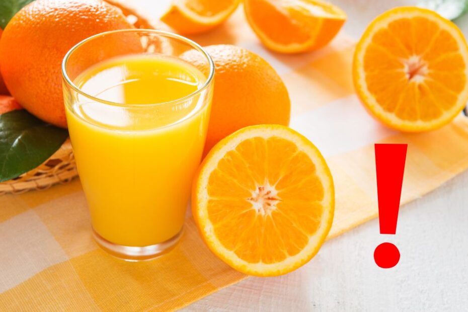 Sucul de portocale restricționat pentru aceste persoane