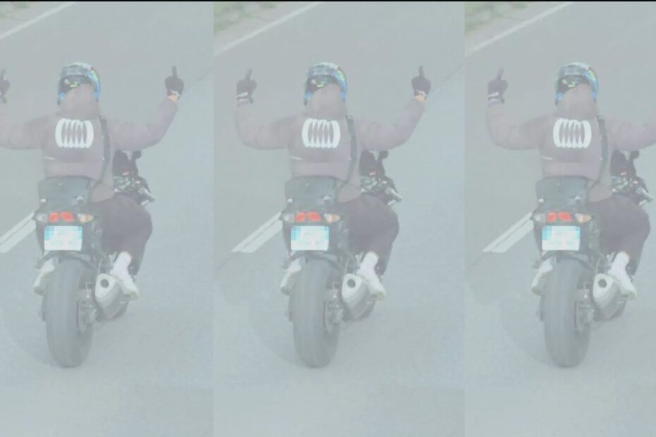 motociclit deget mijlociu radar