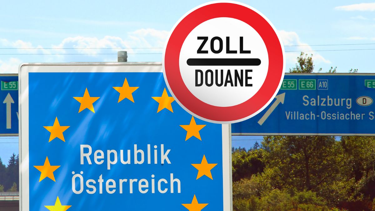 Foto: Indicatoare frontieră vamă Austria