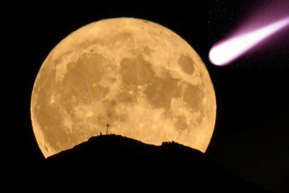 Când cometa și superluna se văd cel mai bine