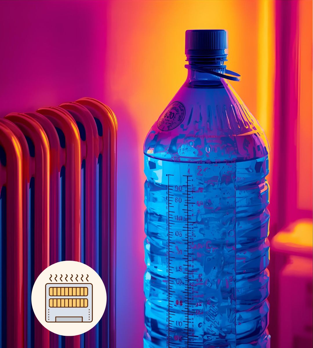 De ce pun instalatorii o sticlă cu apă lângă calorifer — trucul neașteptat care îți încălzește casa mai bine și îți reduce facturile la energie