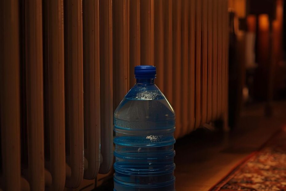 sticla calorifer noaptea