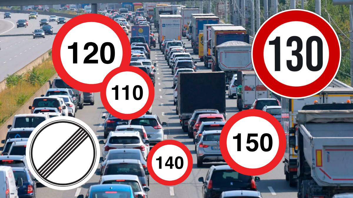 Limitele de viteză autostrăzile europene