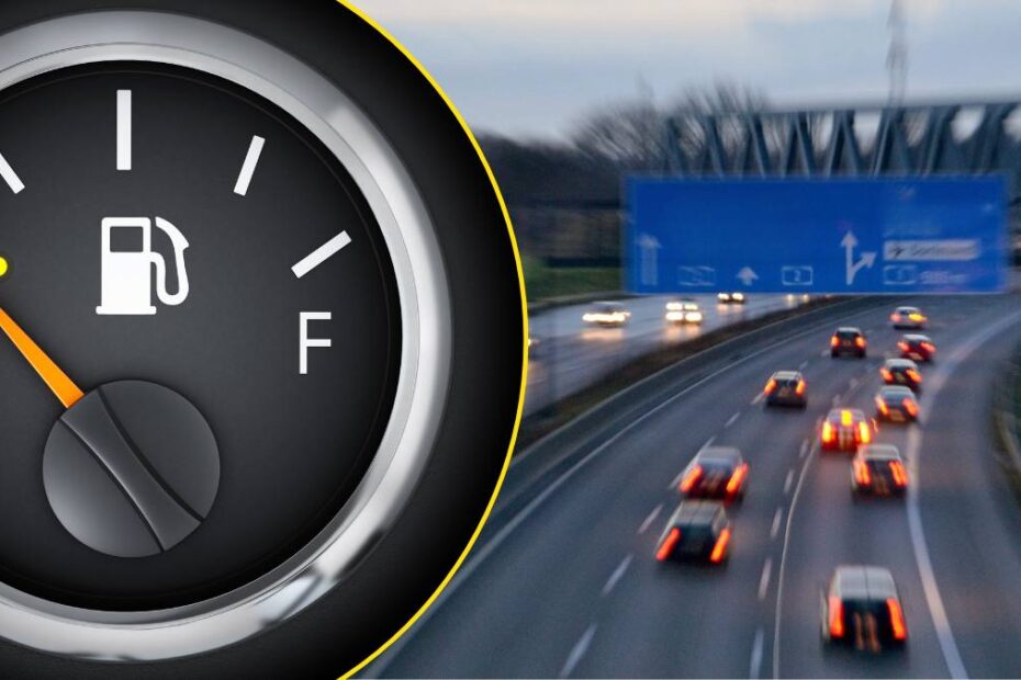 Țara ilegal să rămâi fără combustibil pe autostradă