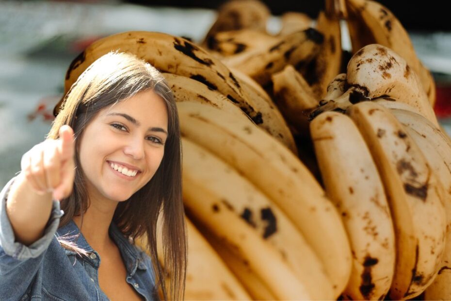 bananele vechi foto femeie dă o idee