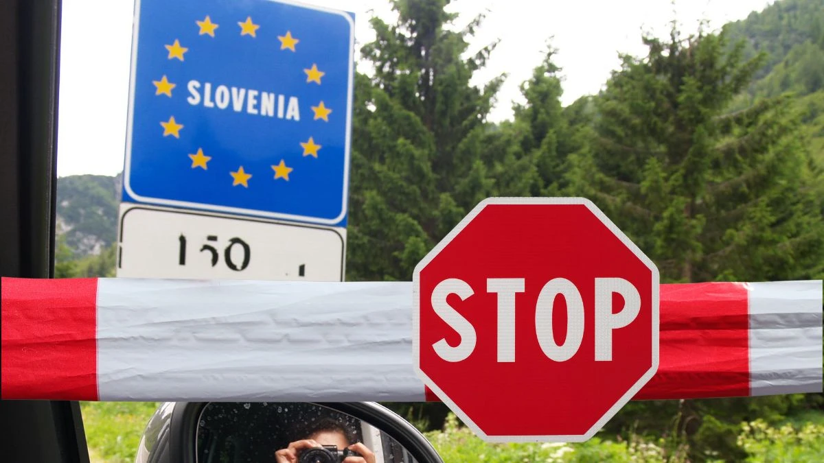 Slovenia a suspendat acordul Schengen. Măsuri extraordinare la frontiere. Fotografie: Granița slovenă