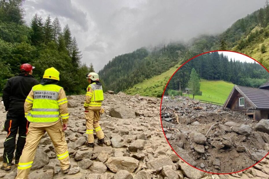 Alunecări de teren în Austria