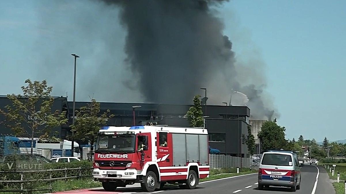 Incendiu major în Austria fabrica reciclare Gotzis