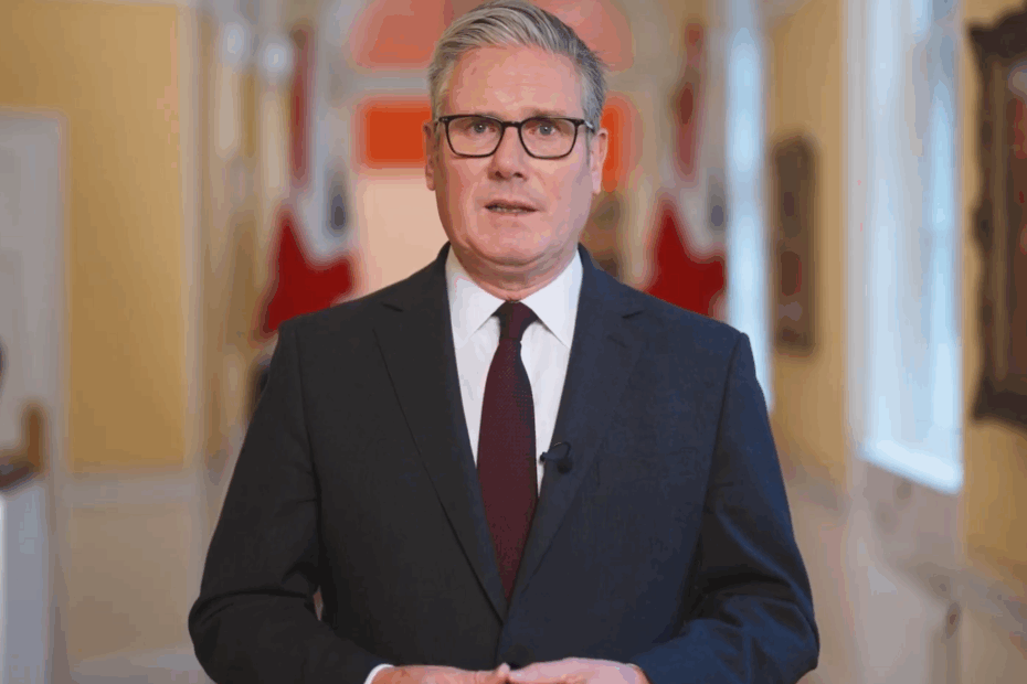 Keir Starmer în timpul unei declarații publice, fotografie de arhivă