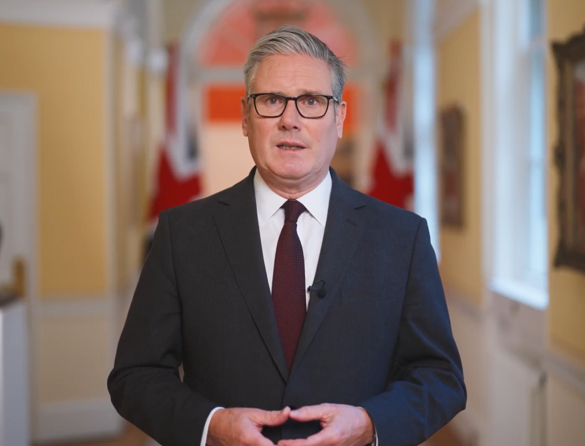 Keir Starmer în timpul unei declarații publice, fotografie de arhivă