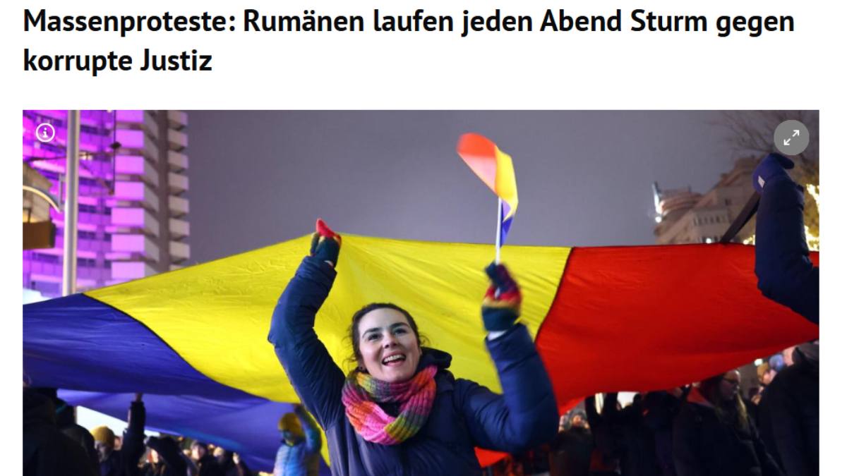 Presa austriacă scrie despre „protestele de masă” din România