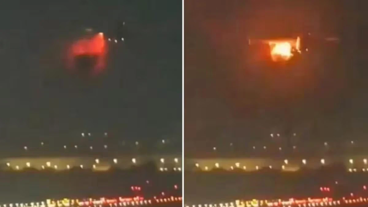 Aeronavă surprinsă în zbor, în contextul unui incident la motor după decolare