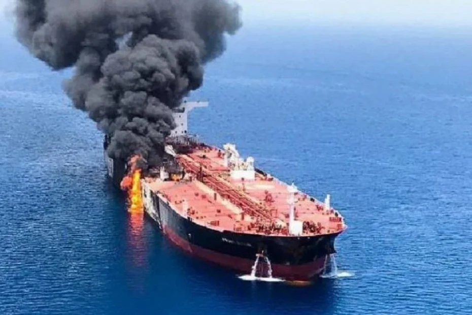 război navă lovită golful Oman