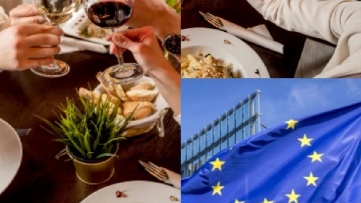 Pliculețe de unică folosință și simboluri ale Uniunii Europene