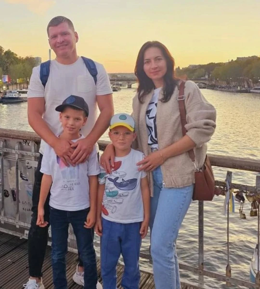 Ciprian Barboș alături de familia sa, români stabiliți în Germania