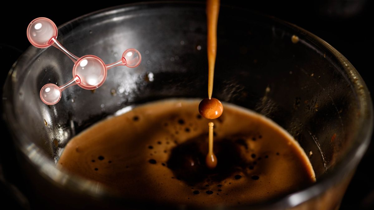 cafea ultrasunete, espresso fără căldură. Imagine: ceașcă de cafea picătură
