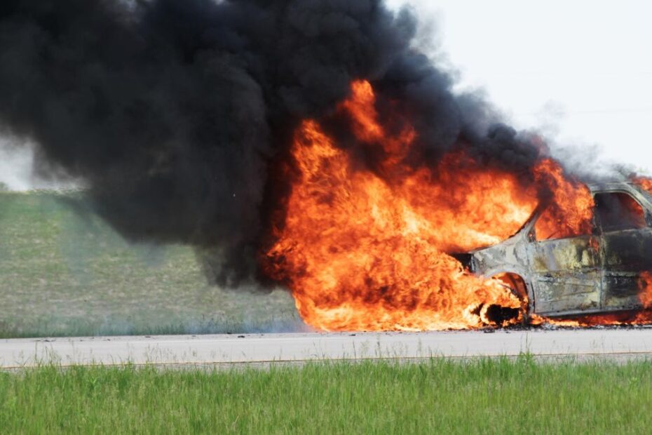 incendii de vehicule din cauza căldurii extreme