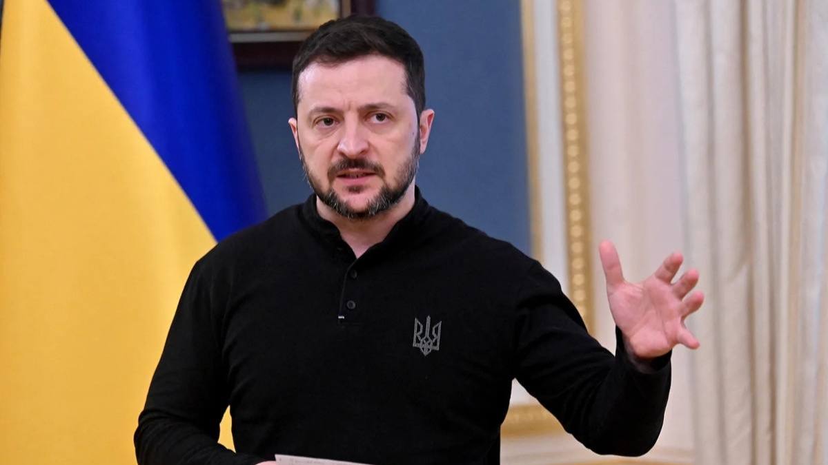 Ucraina lovește din nou în inima Rusiei. În imagine, Volodimir Zelenski