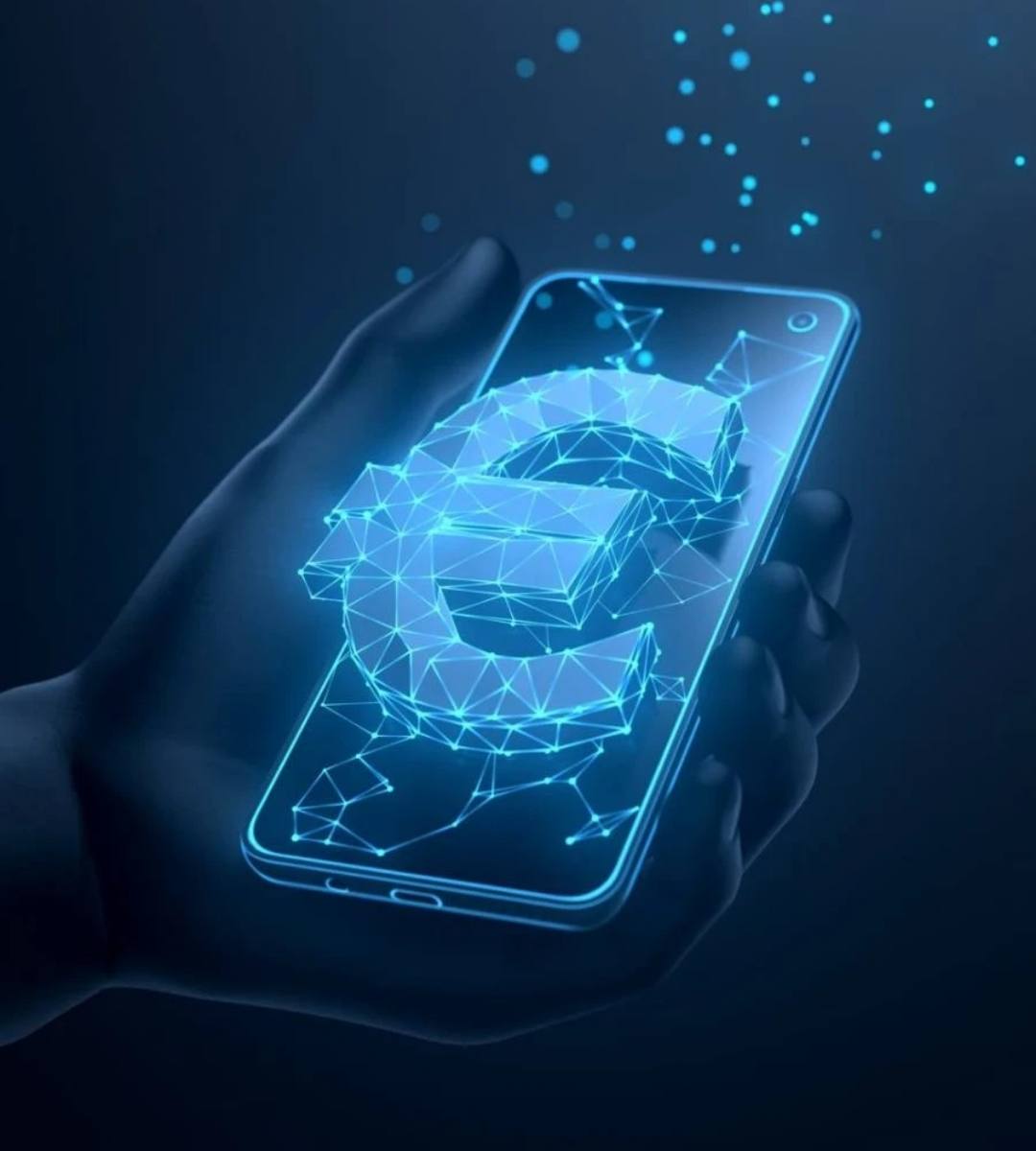 Un nou număr de cont pentru euro digital. Imagine ilustrativă cu un concept de euro digital