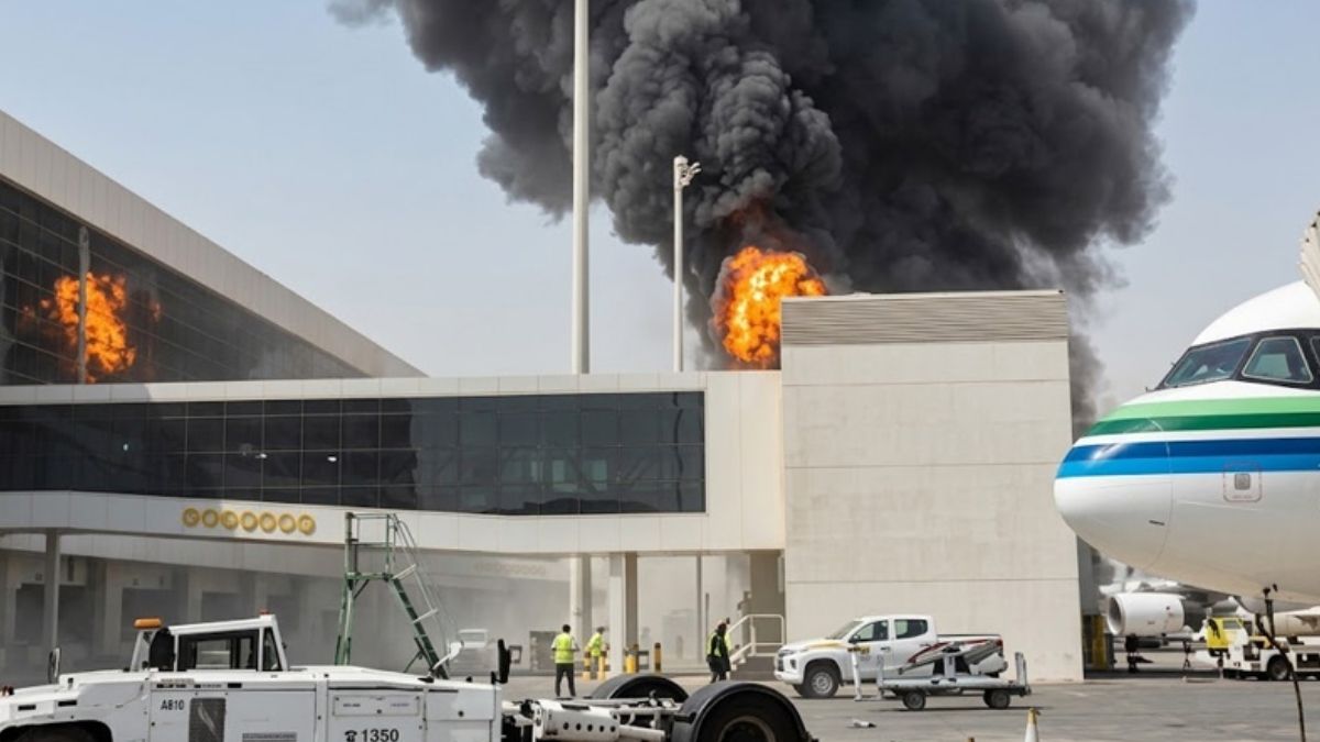Explozie terifiantă la aeroport
