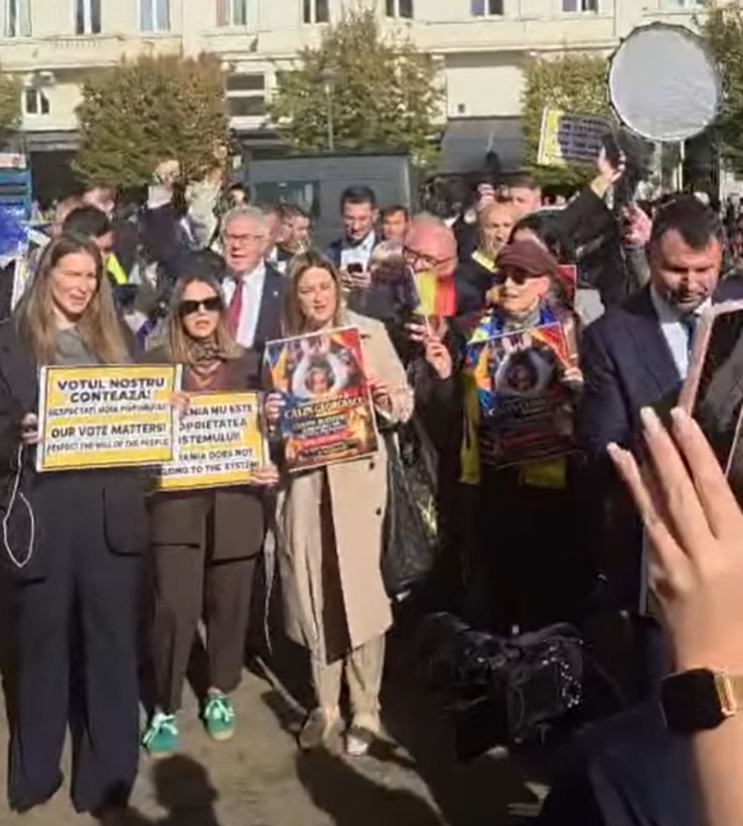 Proteste pentru Călin Georgescu la Bruxelles